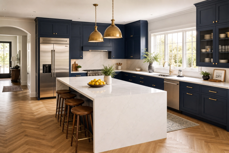 Blue Kitchen Looks That Are Worth Every Bit of the Hype