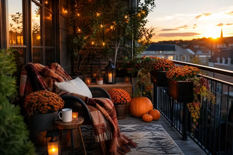 Best Autumn Decor Ideas for a Beautiful Cozy Balcony