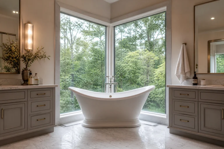 The Spatial Triangulation Method: 22 Bathroom Corner Decor Ideas
